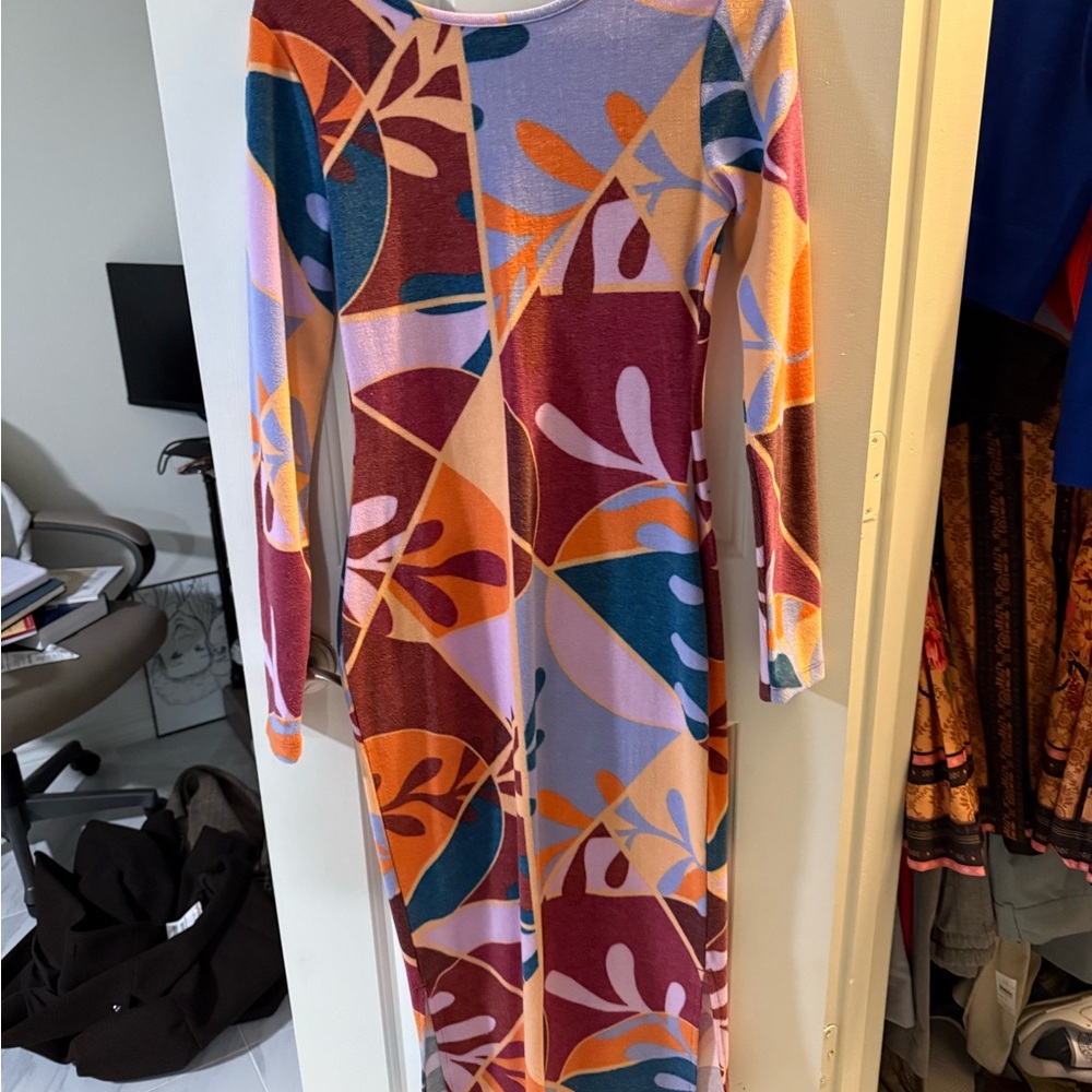 Target Multicolor Abstract Maxi Dress - Picture 2 of 3